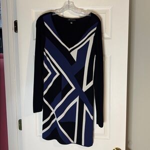 INC International Concepts Black Knit Dress Size M